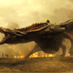 Image: HBO. Daenerys sitting atop Drogon in art from season 7.